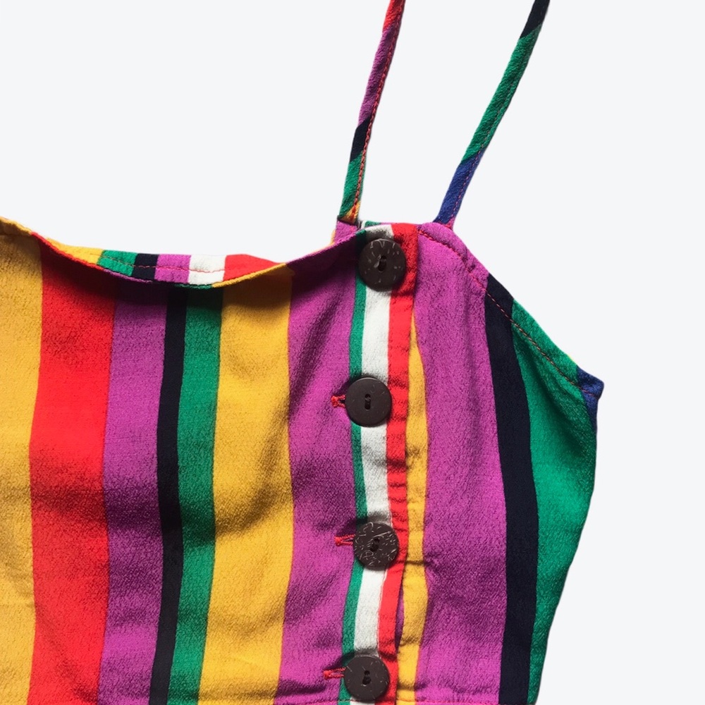 Women’s Forever 21 Multi Color Crop Top - Picture 2 of 3